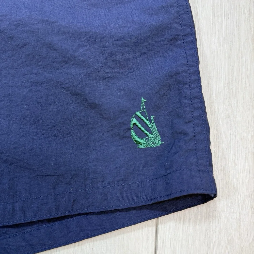 VTG Nautica Swim Trunks Mens‎ XL Blue Nylon Mesh Lined 90s Beach Surf Shorts
